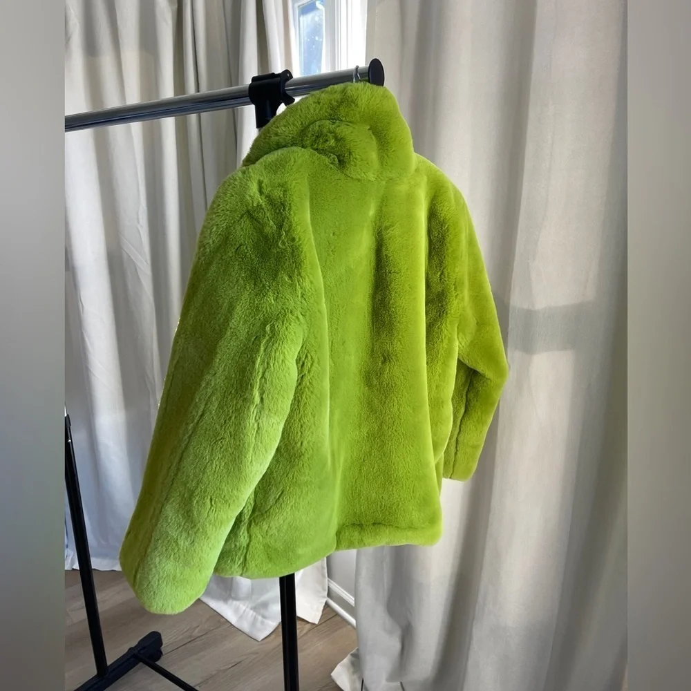 APPARIS LIME COLOR NEW BOLD STATEMENT JACKET - size S - Picture 3 of 5